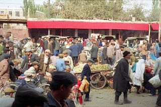 59 Kashgar Sunday Market 1993 Fruit And Vegetable Market